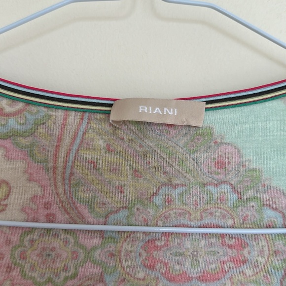 Riani 3/4 sleeve scoop neck T-shirt - Picture 4 of 7